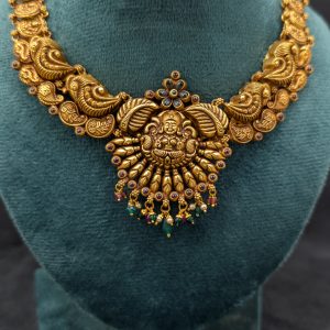 Gold Plated Antique Lakshmi Necklace