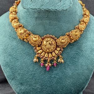 Gold Plated Peacock Necklace